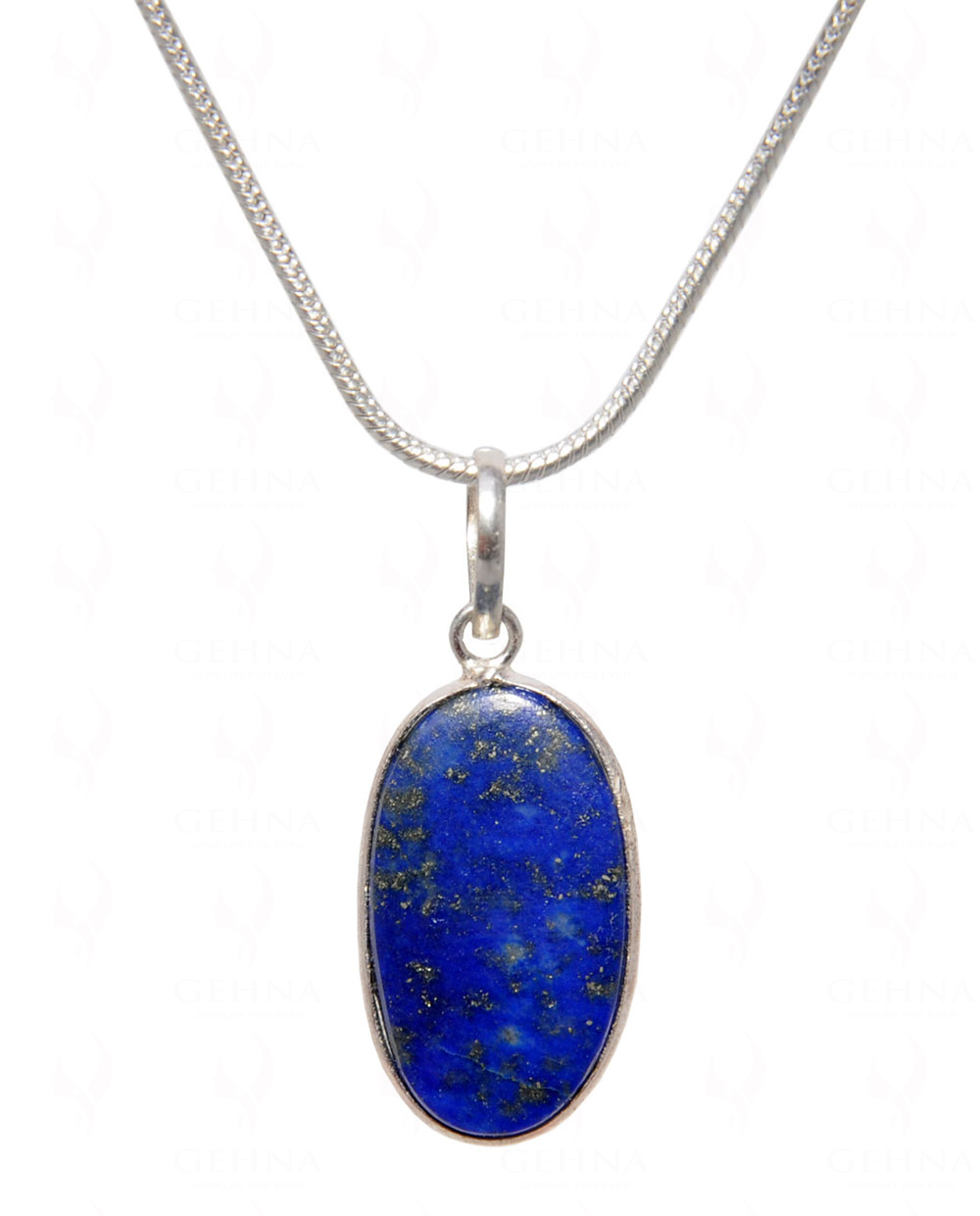 Lapis Lazuli Gemstone Pendant In .925 Silver Overlay GP4516