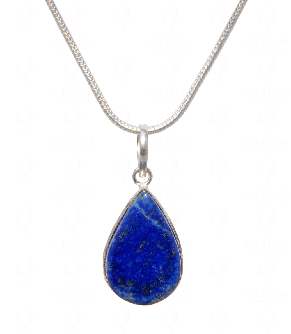 Lapis Lazuli Gemstone Pendant In .925 Silver Overlay GP4517