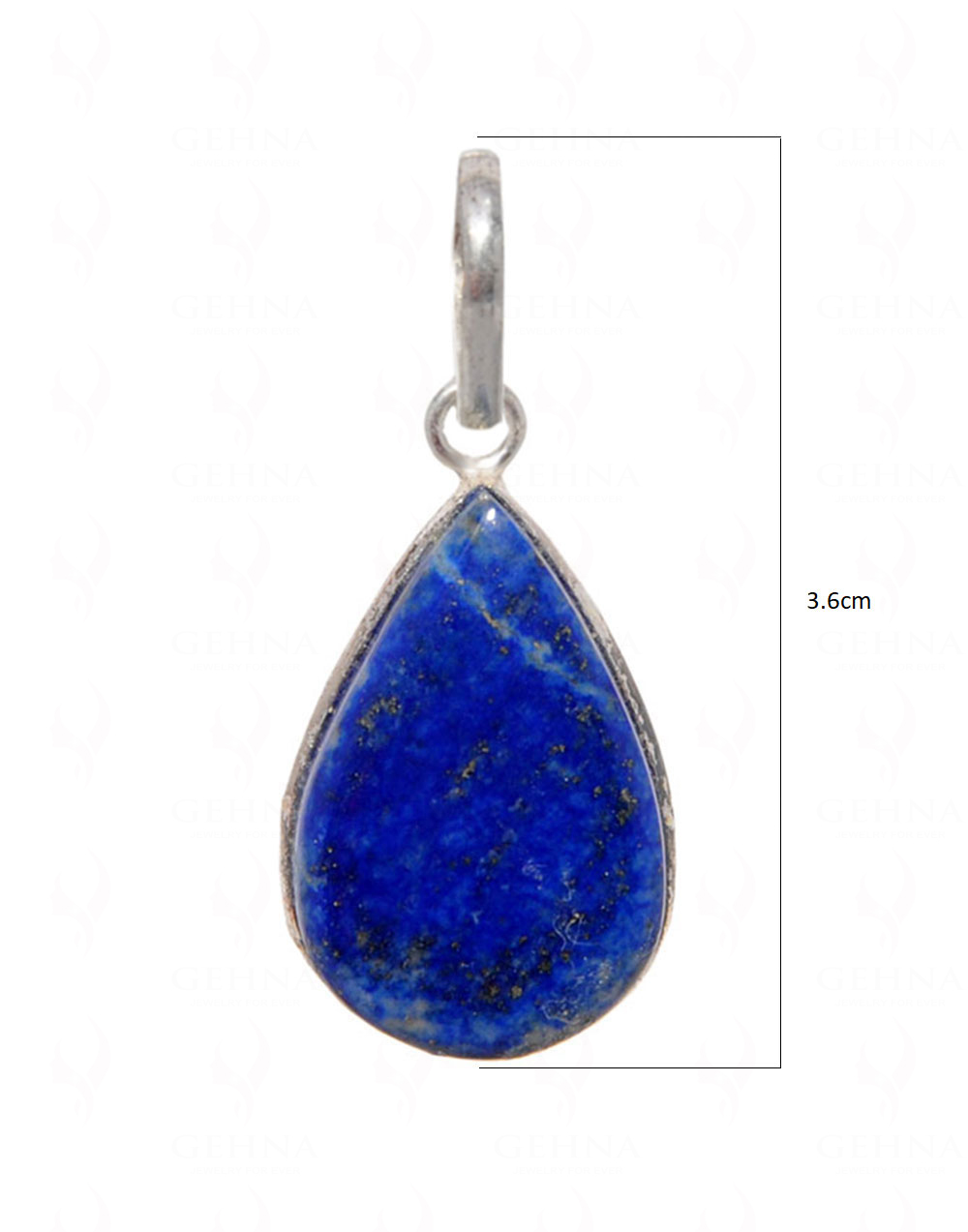 Lapis Lazuli Gemstone Pendant In .925 Silver Overlay GP4517