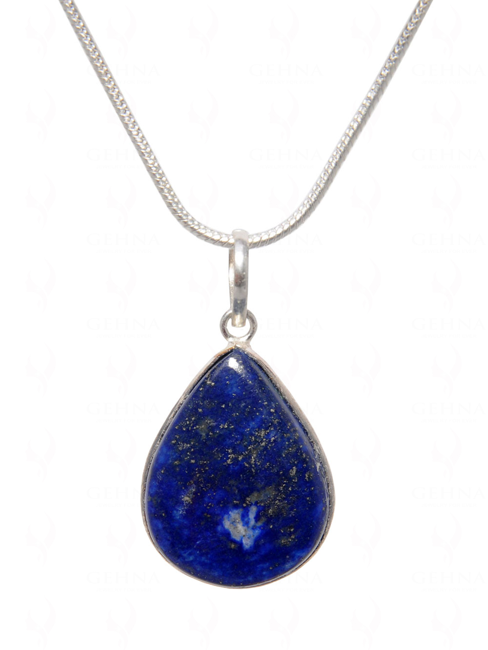 Lapis Lazuli Gemstone Pendant In .925 Silver Overlay GP4518