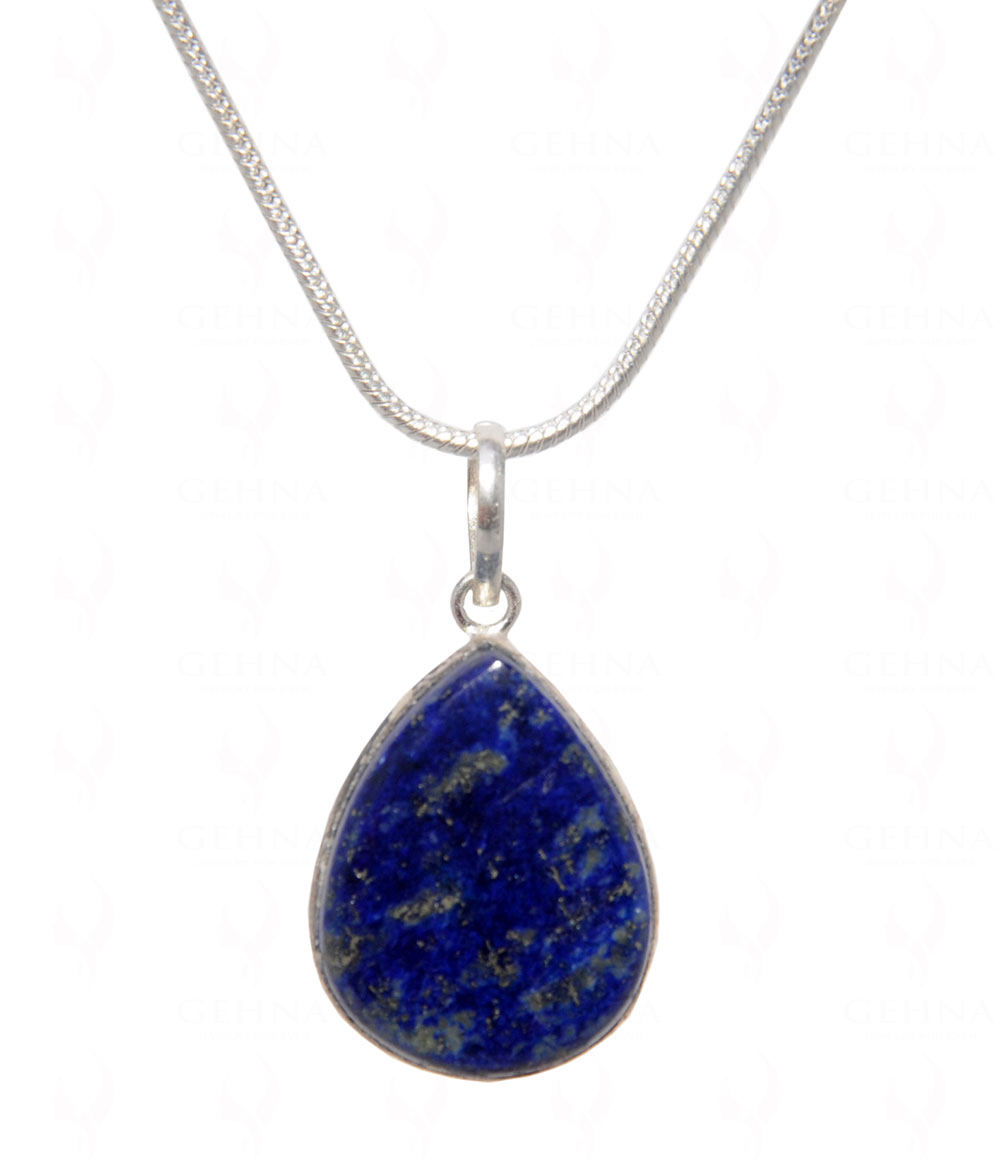 Lapis Lazuli Gemstone Pendant In .925 Silver Overlay GP4519