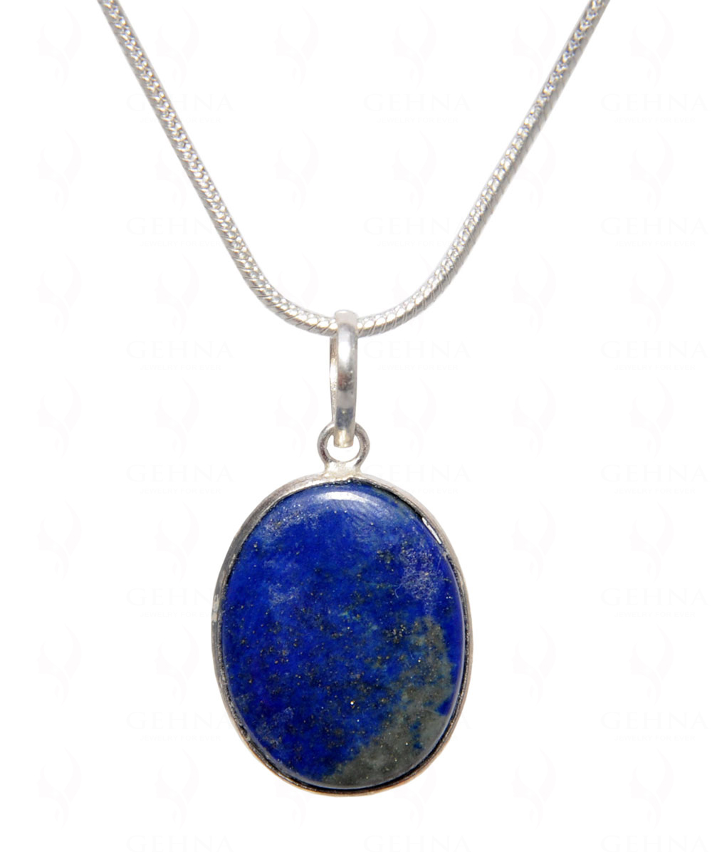 Lapis Lazuli Gemstone Pendant In .925 Silver Overlay GP4520