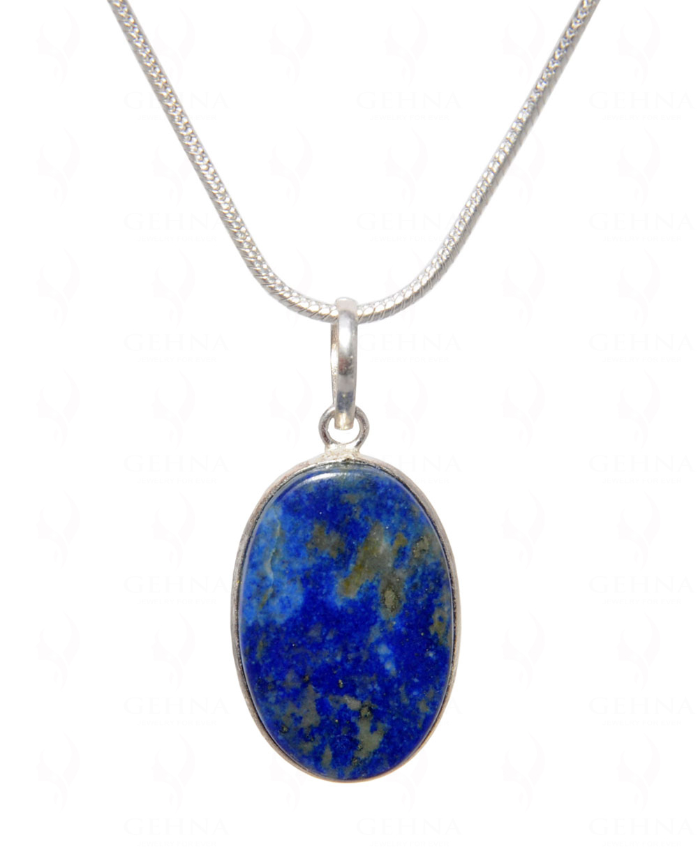 Lapis Lazuli Gemstone Pendant In .925 Silver Overlay GP4521