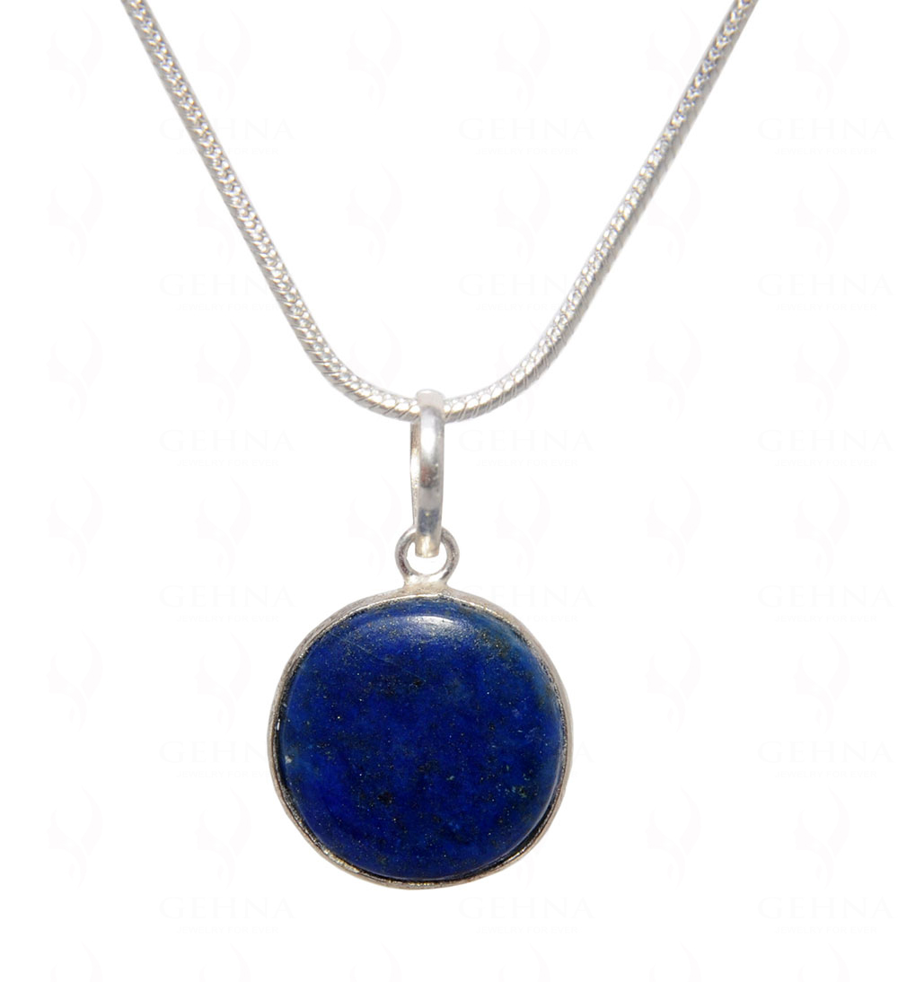 Lapis Lazuli Gemstone Pendant In .925 Silver Overlay GP4525