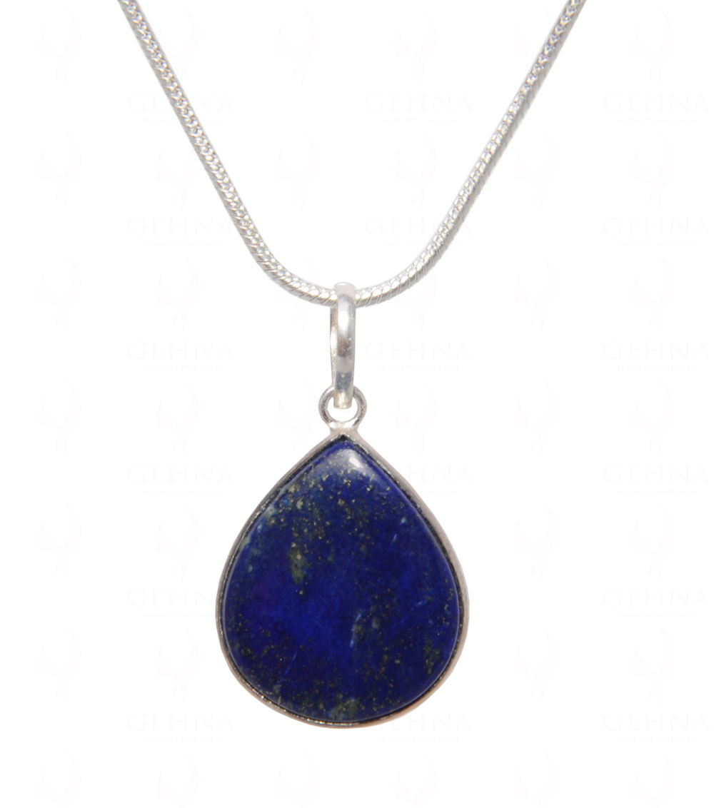 Lapis Lazuli Gemstone Pendant In .925 Silver Overlay GP4528