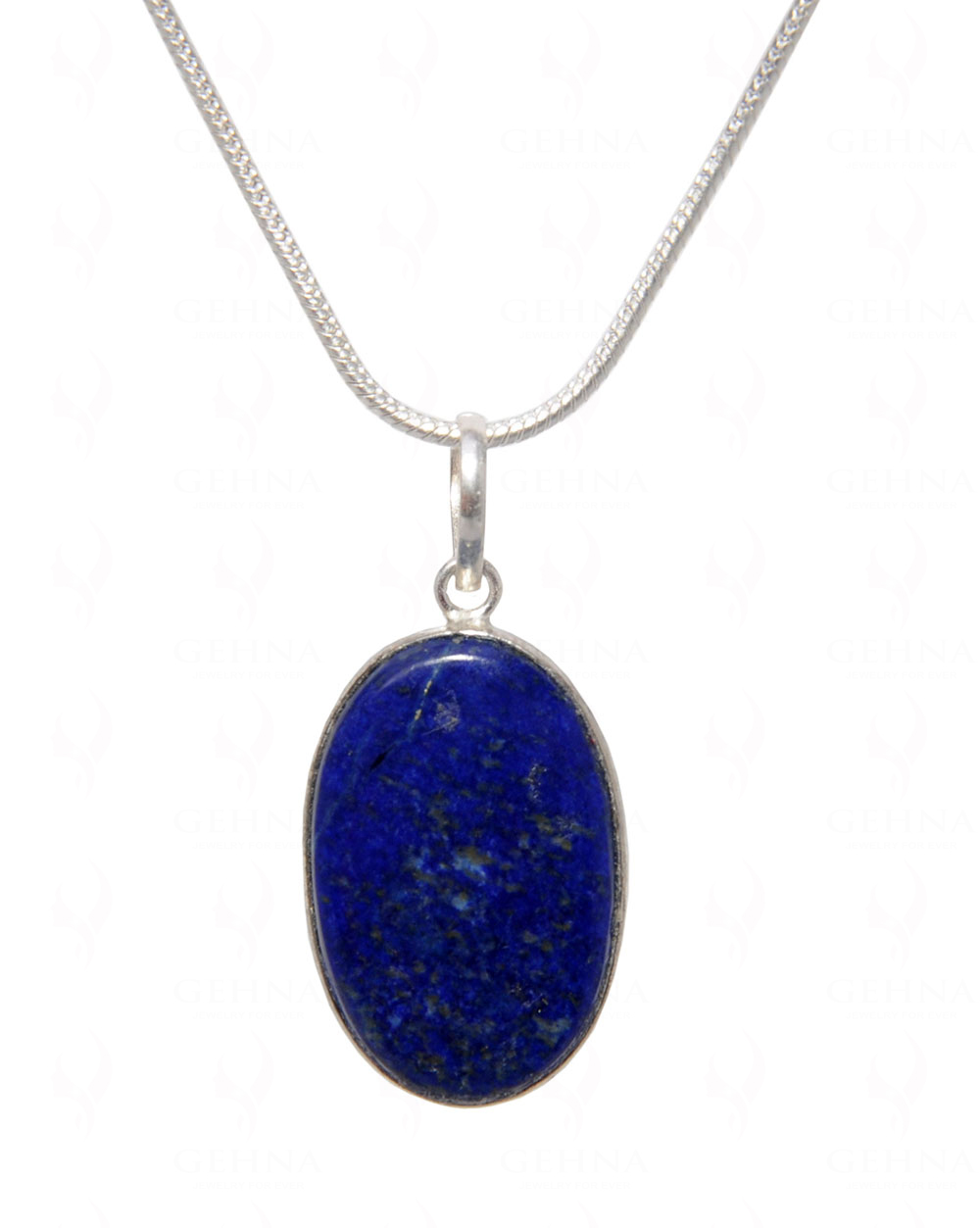 Lapis Lazuli Gemstone Pendant In .925 Silver Overlay GP4529