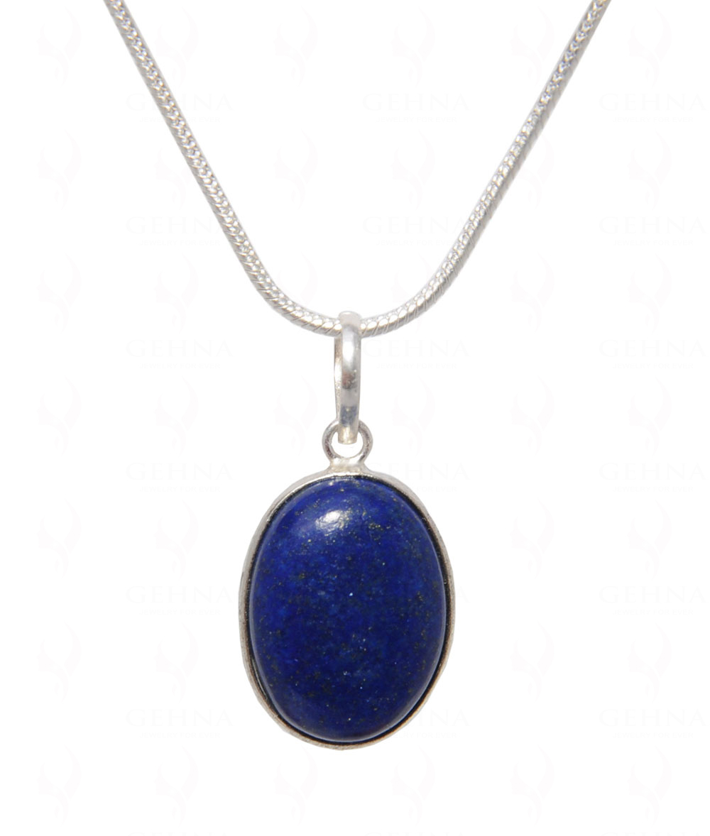Lapis Lazuli Gemstone Pendant In .925 Silver Overlay GP4531