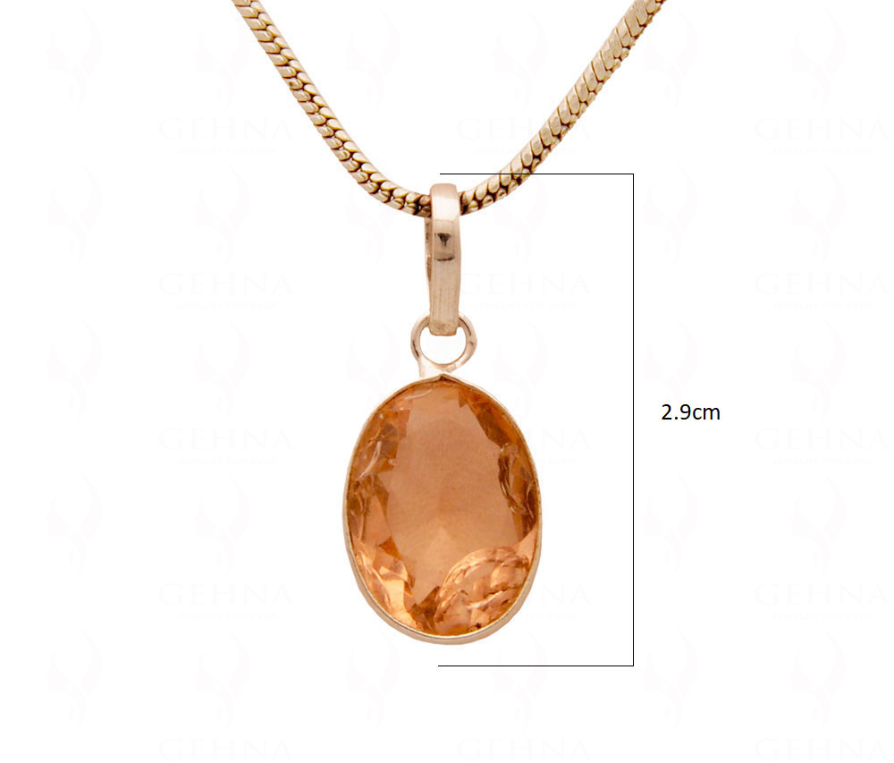 Rose Quartz Gemstone Studded Pendant GP4915