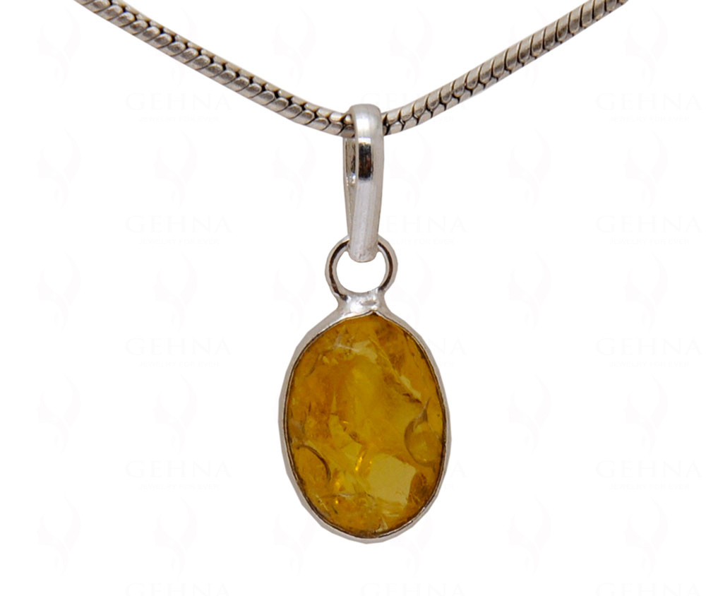 Yellow Sapphire Stone Studded Pendant GP4970