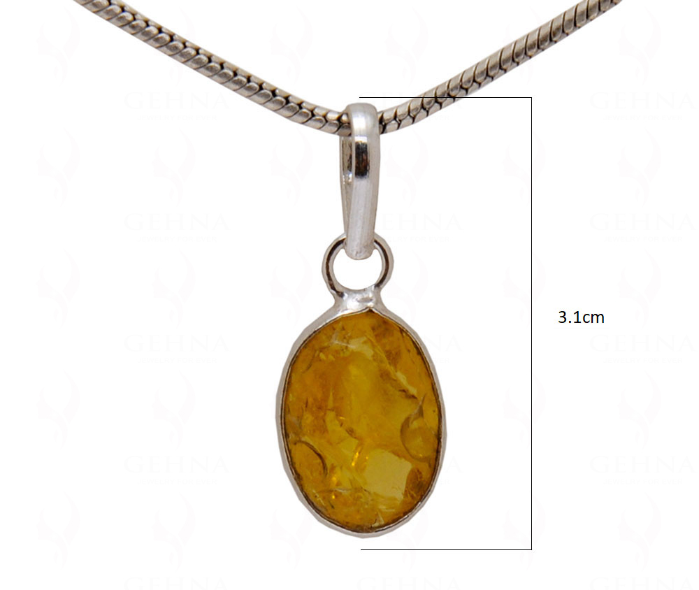 Yellow Sapphire Stone Studded Pendant GP4970