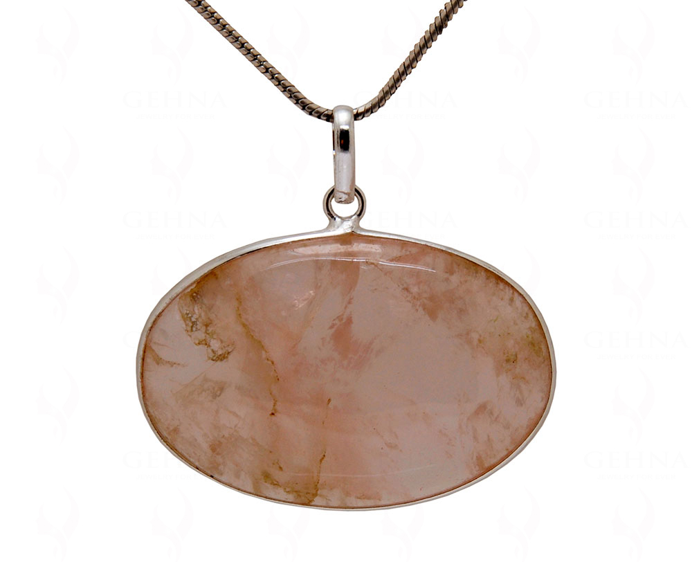 Rose Quartz Gemstone Studded Pendant GP4976
