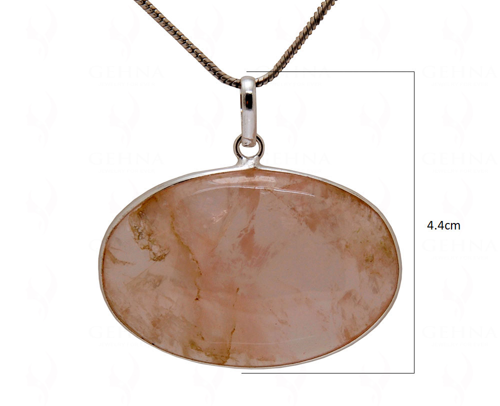 Rose Quartz Gemstone Studded Pendant GP4976