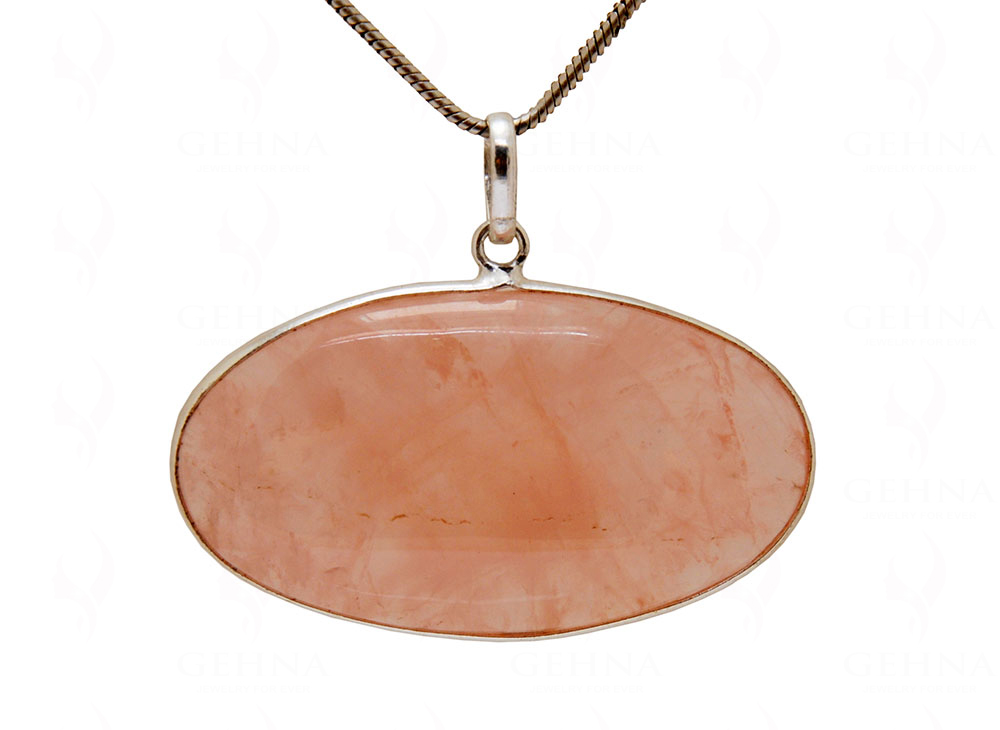 Rose Quartz Gemstone Studded Pendant GP4982