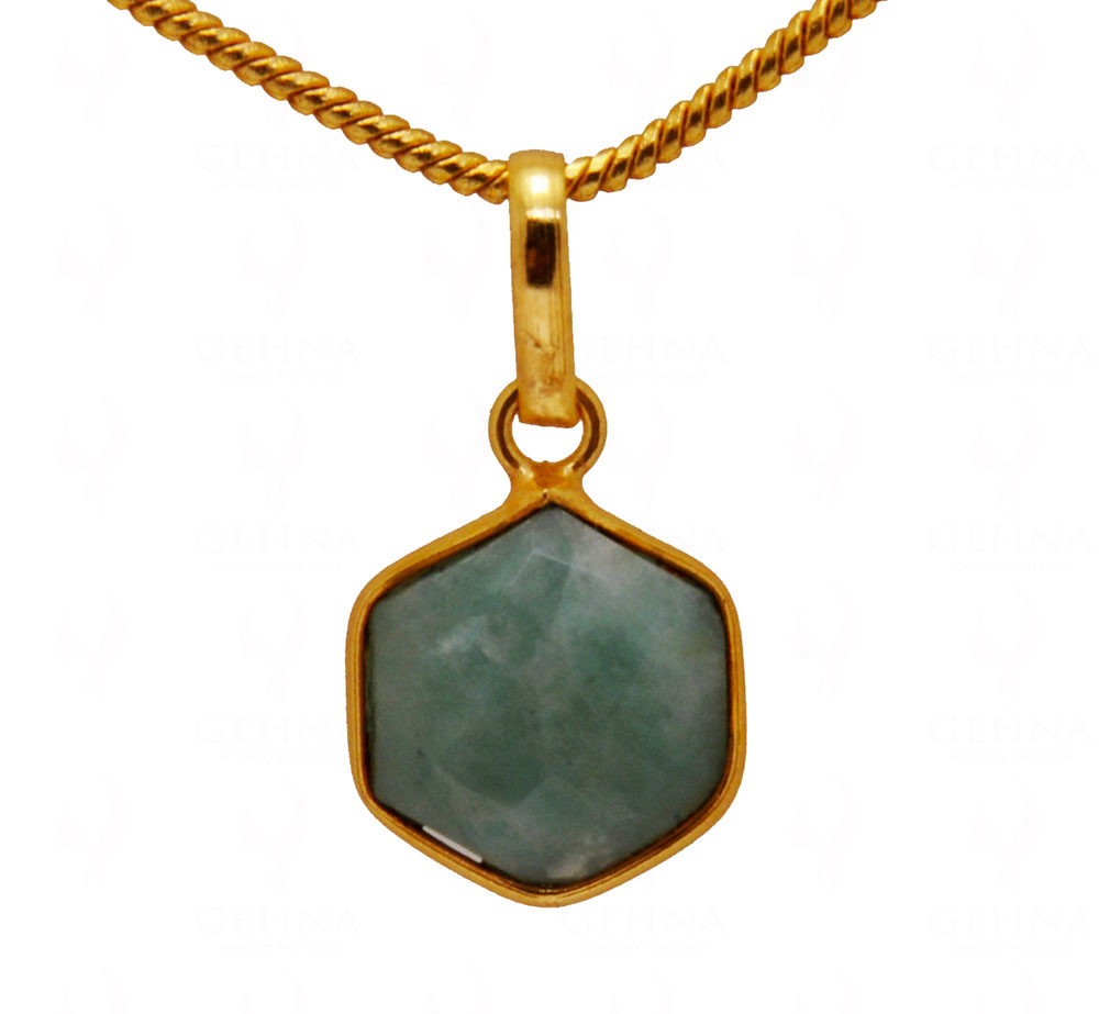 Amazonite Stone Studded Pendant GP4989