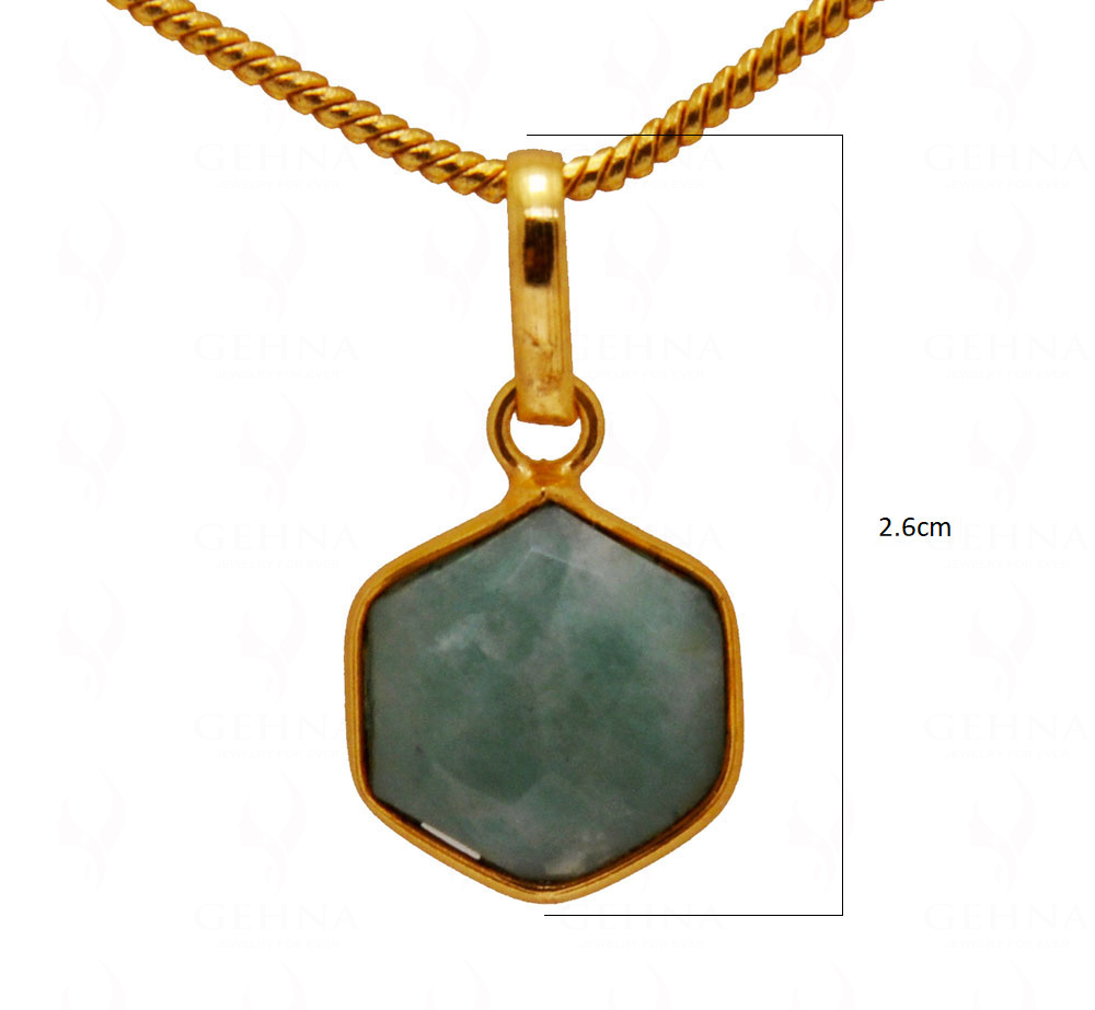 Amazonite Stone Studded Pendant GP4989