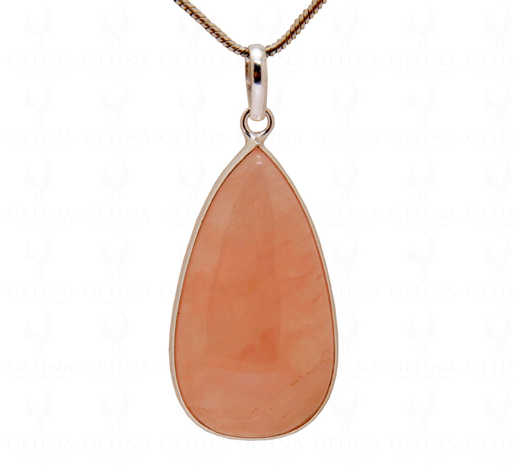 Rose Quartz Gemstone Studded Pendant GP5016