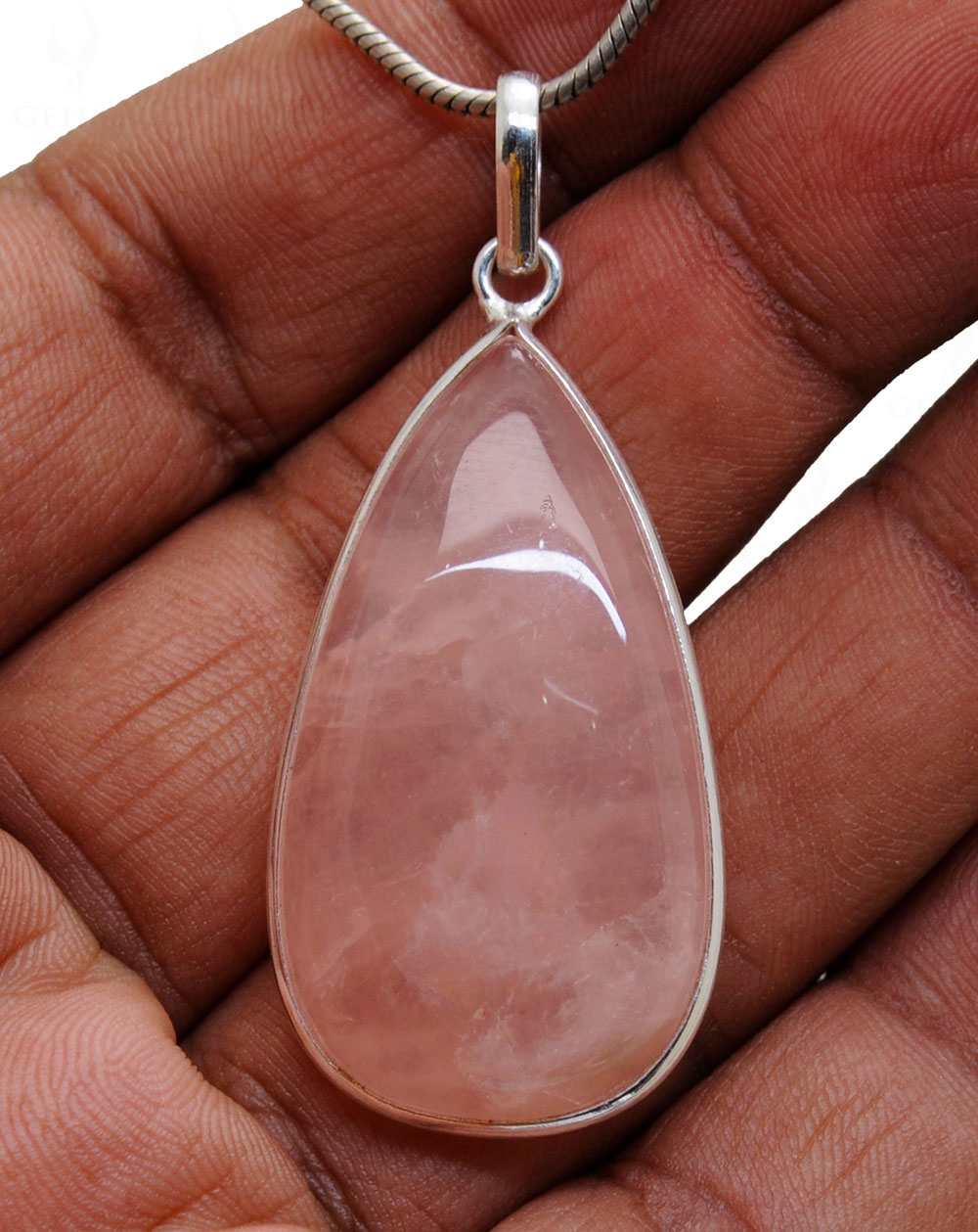 Rose Quartz Gemstone Studded Pendant GP5016