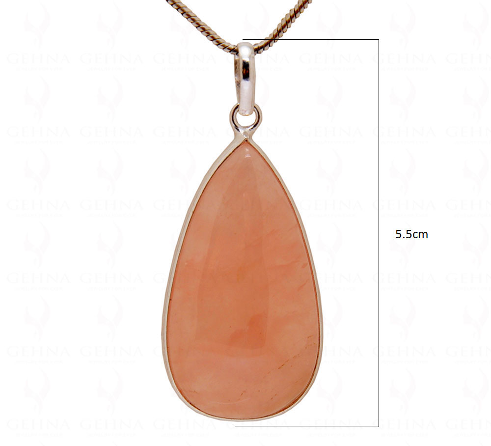 Rose Quartz Gemstone Studded Pendant GP5016