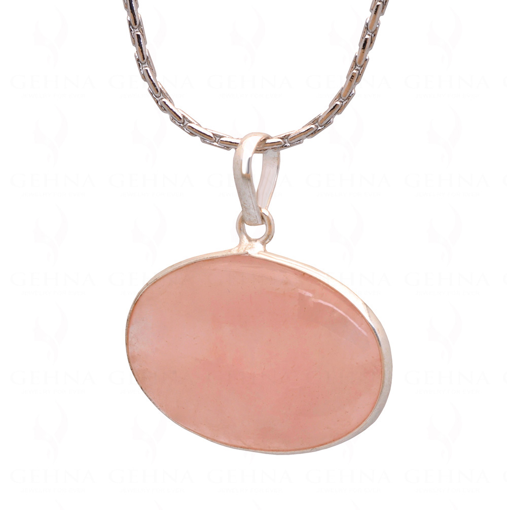 Rose Quartz Gemstone Studded Pendant GP5022