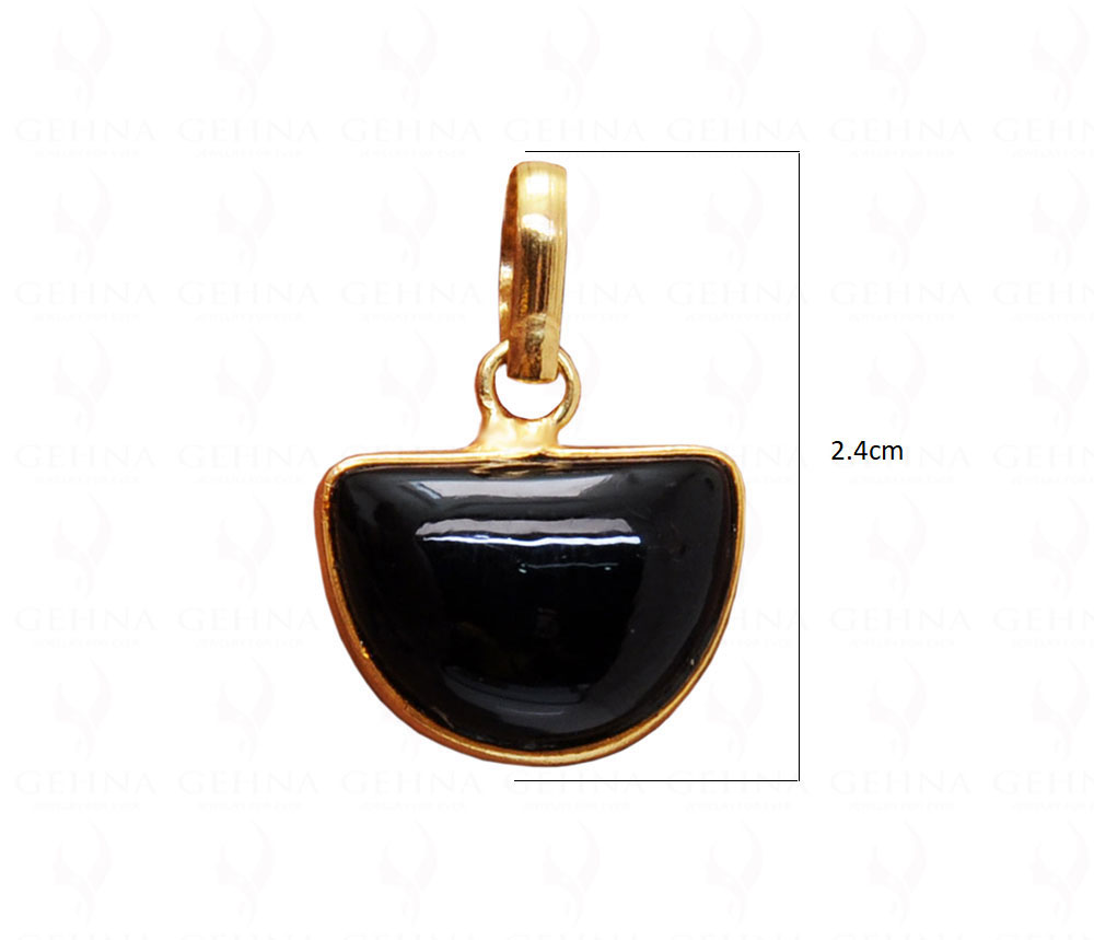 Black Onyx Gemstone Studded Pendant GP5027