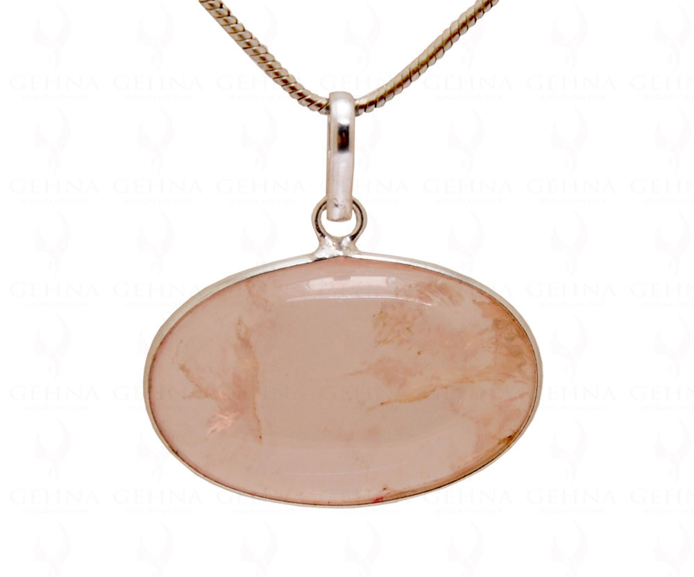 Rose Quartz Gemstone Studded Pendant GP5040