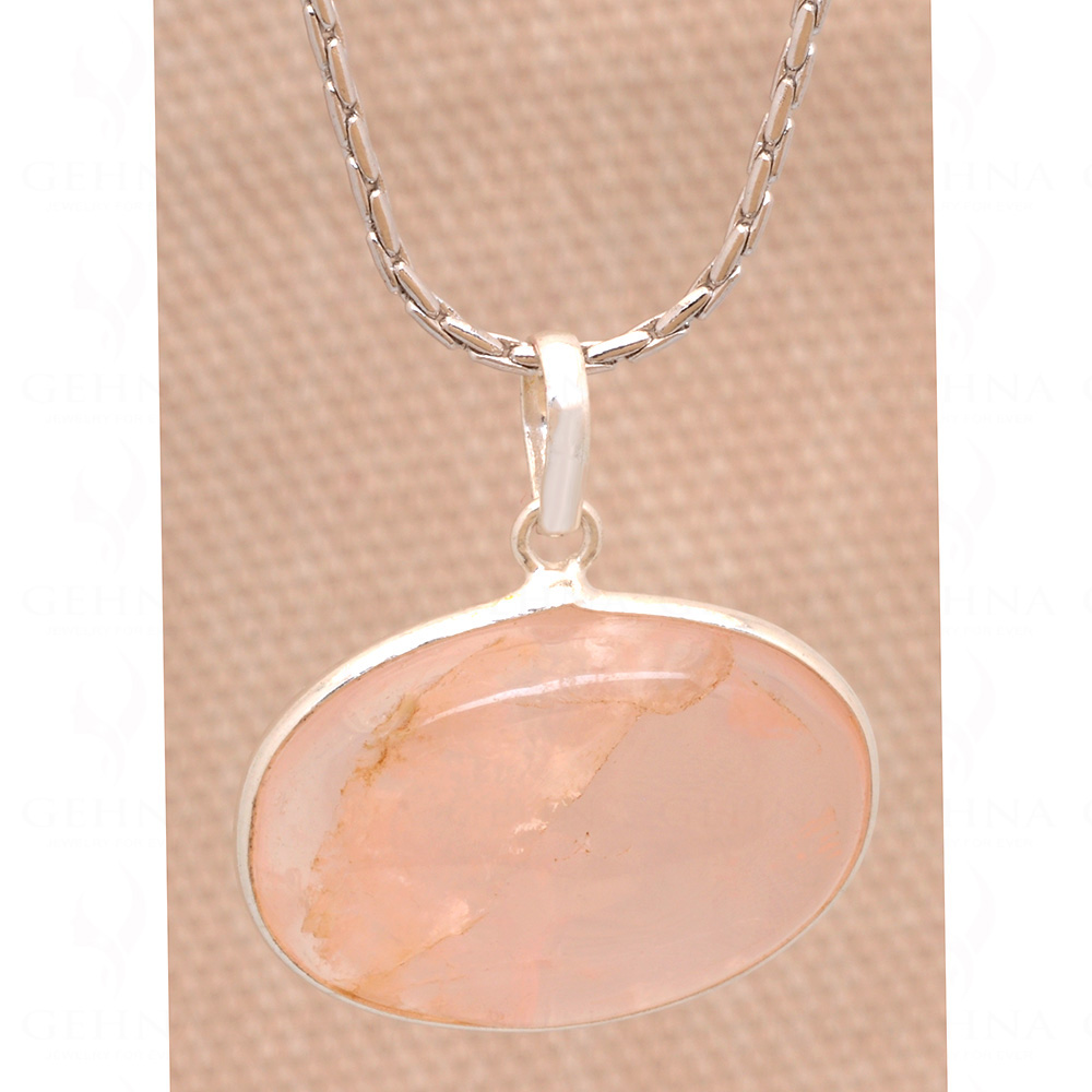 Rose Quartz Gemstone Studded Pendant GP5050