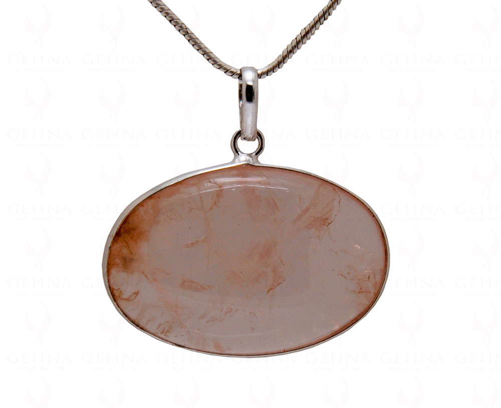 Rose Quartz Gemstone Studded Pendant GP5060