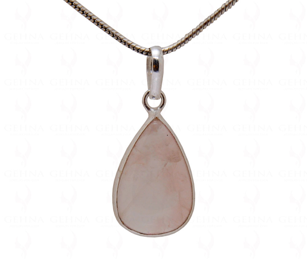 Rose Quartz Gemstone Studded Pendant GP5065