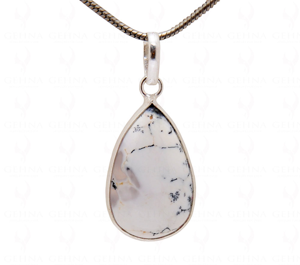 Dendritic Agate Gemstone Studded Locket GP5066