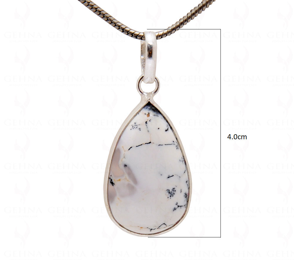 Dendritic Agate Gemstone Studded Locket GP5066