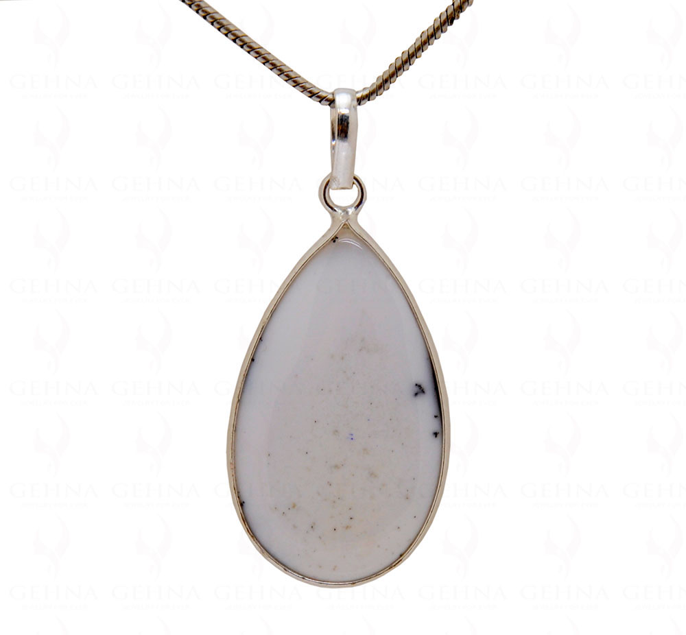 Dendritic Agate Gemstone Studded Locket GP5078