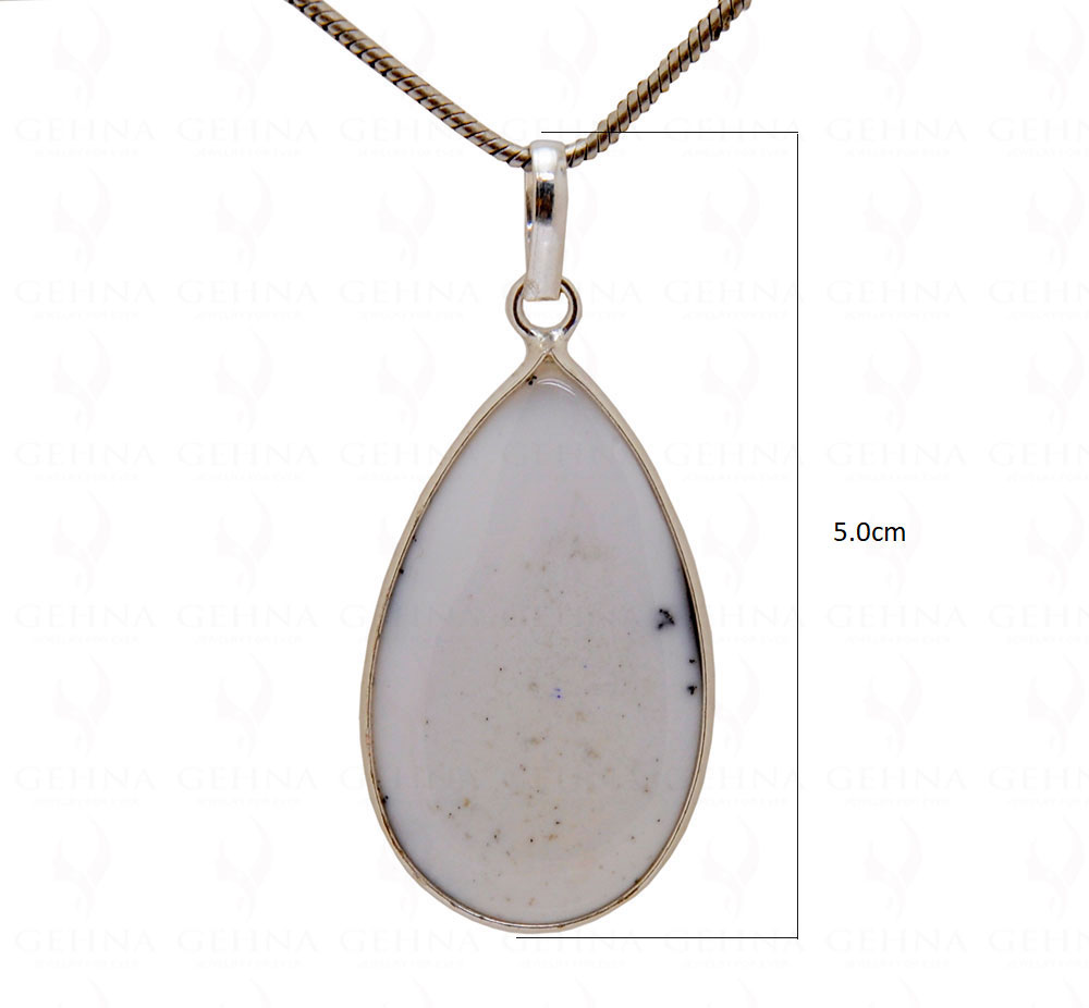 Dendritic Agate Gemstone Studded Locket GP5078