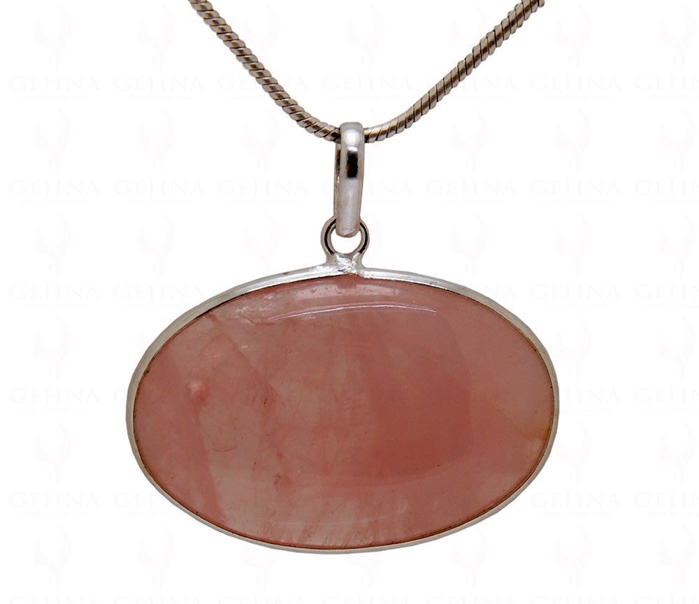 Rose Quartz Gemstone Studded Pendant GP5080