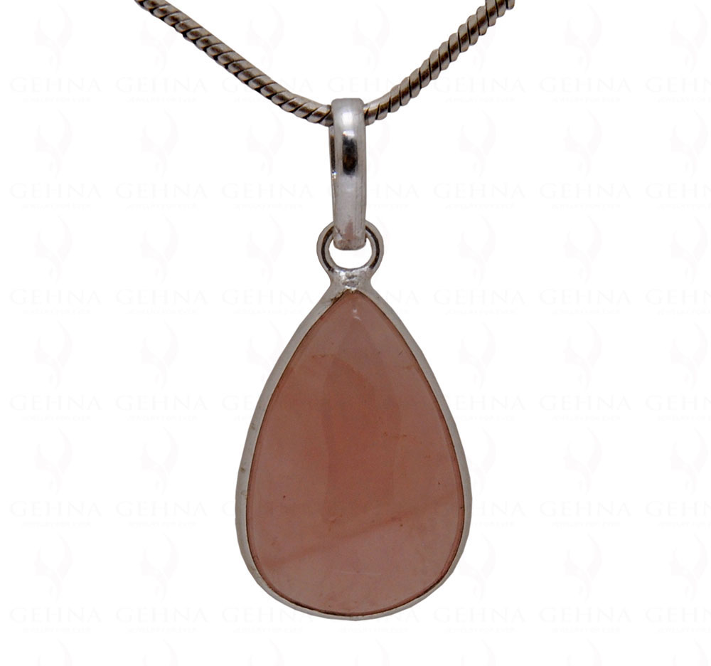 Rose Quartz Gemstone Studded Pendant GP5087