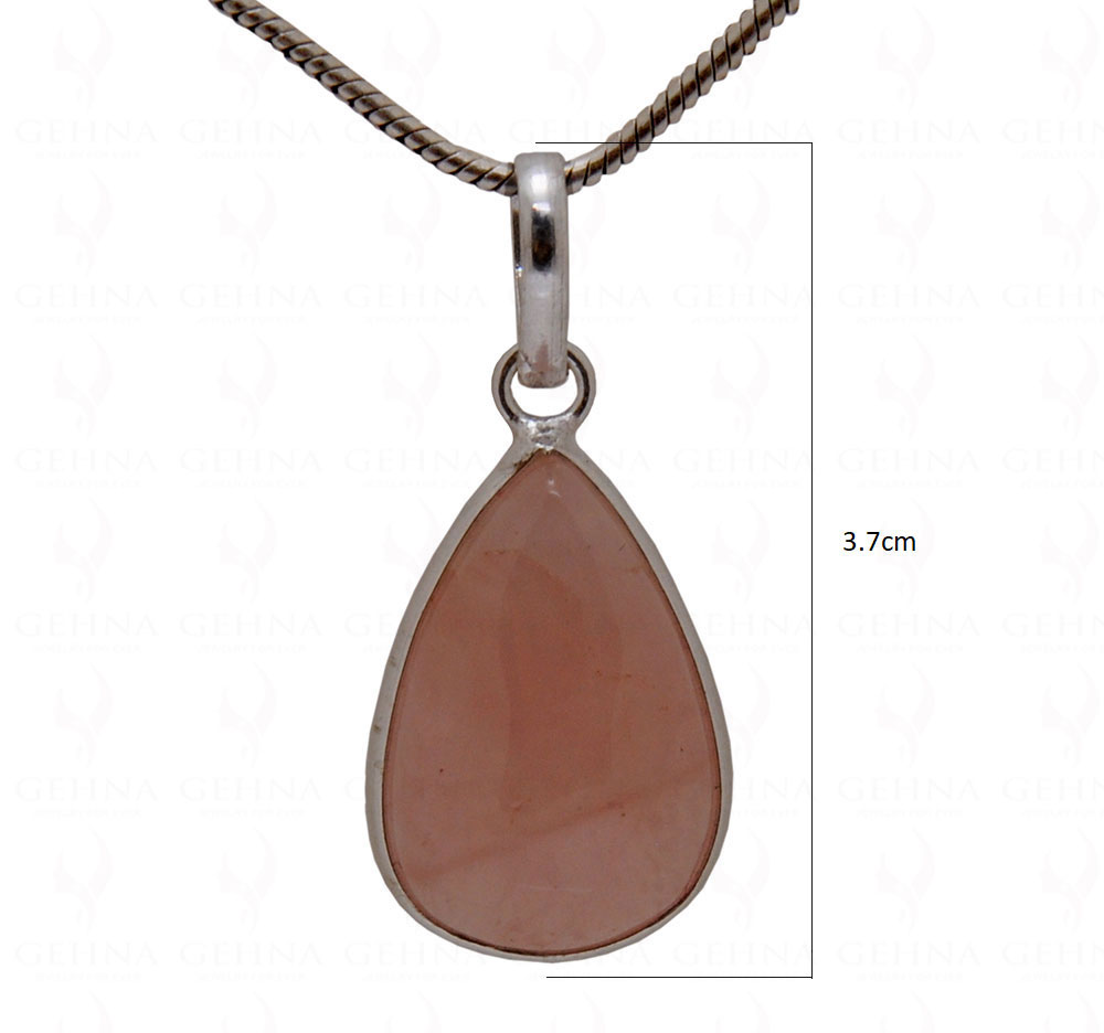 Rose Quartz Gemstone Studded Pendant GP5087