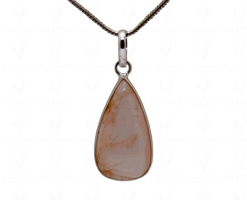 Rose Quartz Gemstone Studded Pendant GP5095