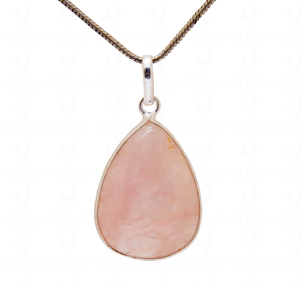 Rose Quartz Gemstone Studded Pendant GP5099