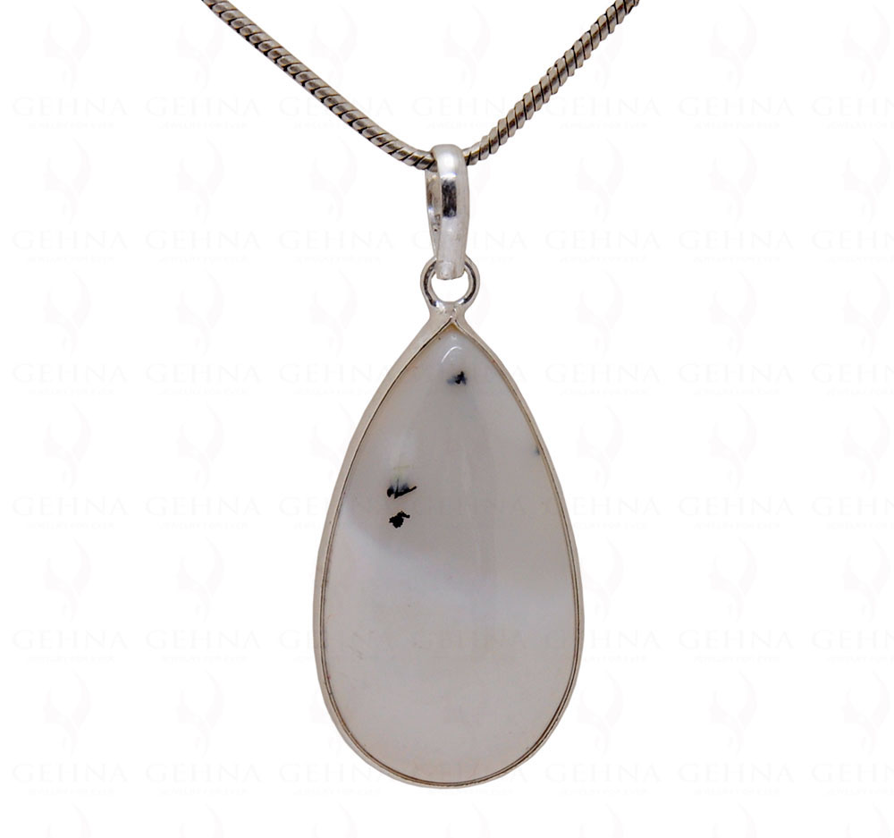 Dendritic Agate Gemstone Studded Locket GP5100