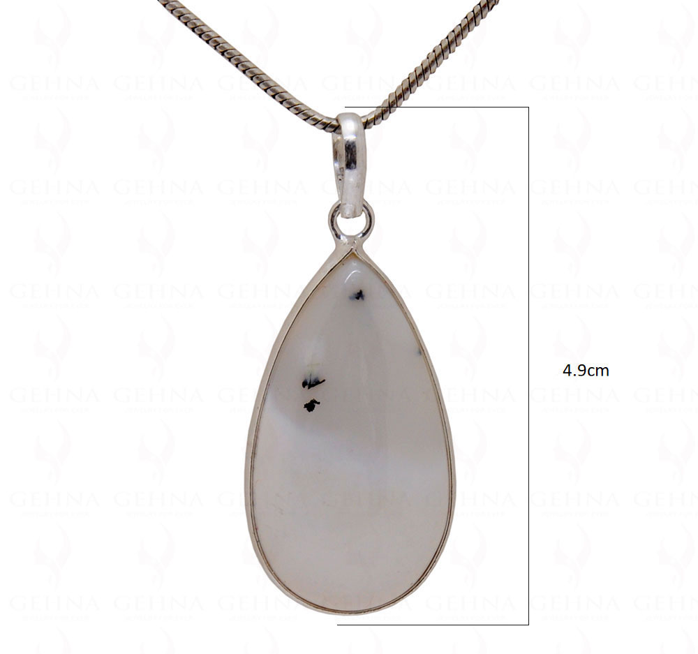 Dendritic Agate Gemstone Studded Locket GP5100