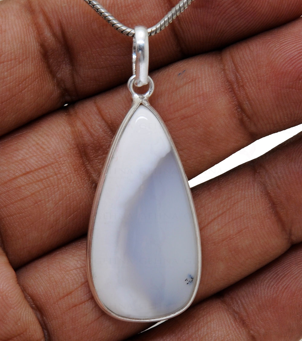 Dendritic Agate Gemstone Studded Locket GP5104