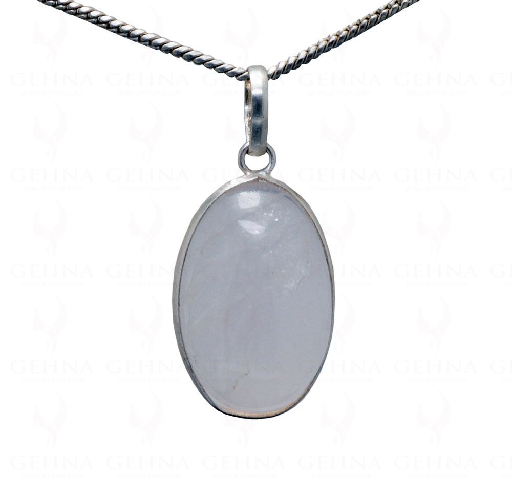 Rose Quartz Oval Shape Gemstone Studded Pendant – Gp5136