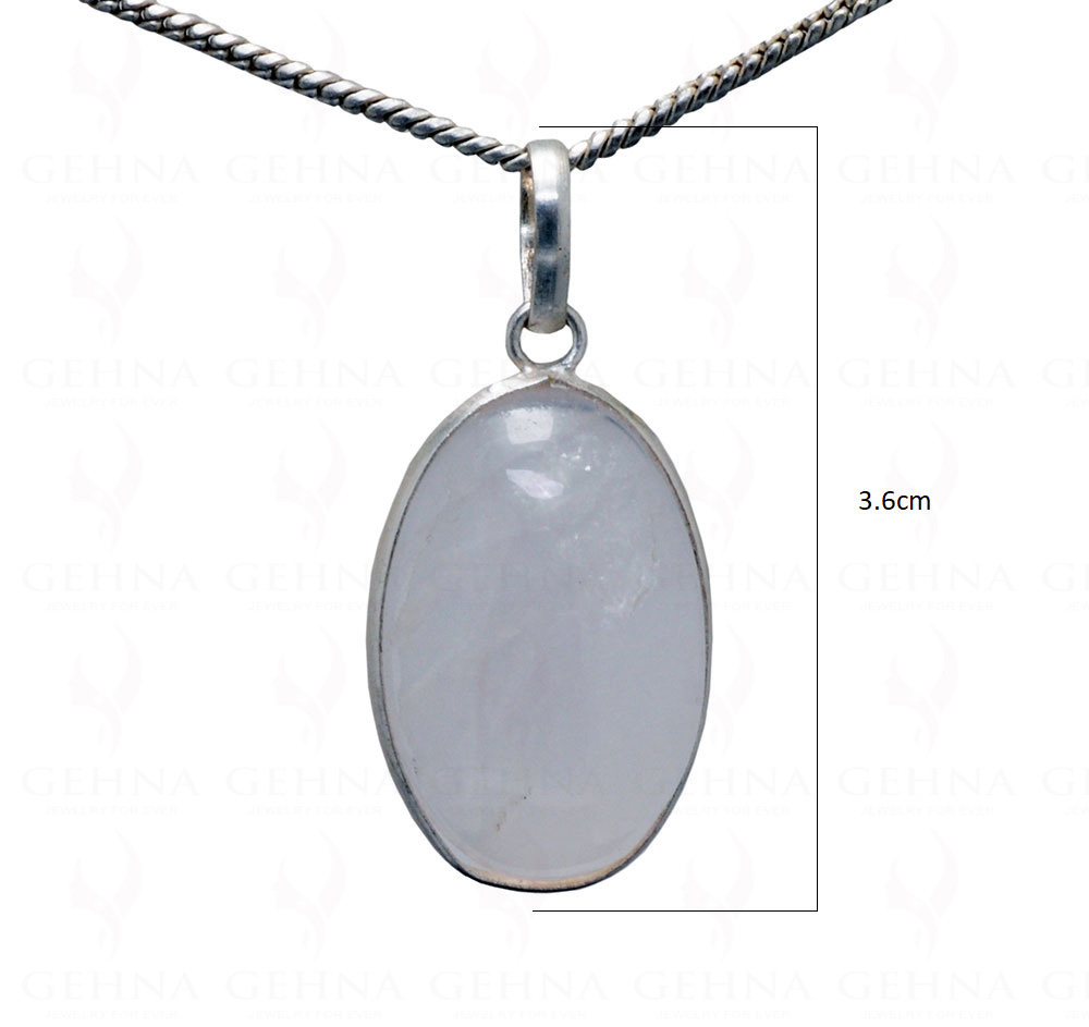 Rose Quartz Oval Shape Gemstone Studded Pendant – Gp5136