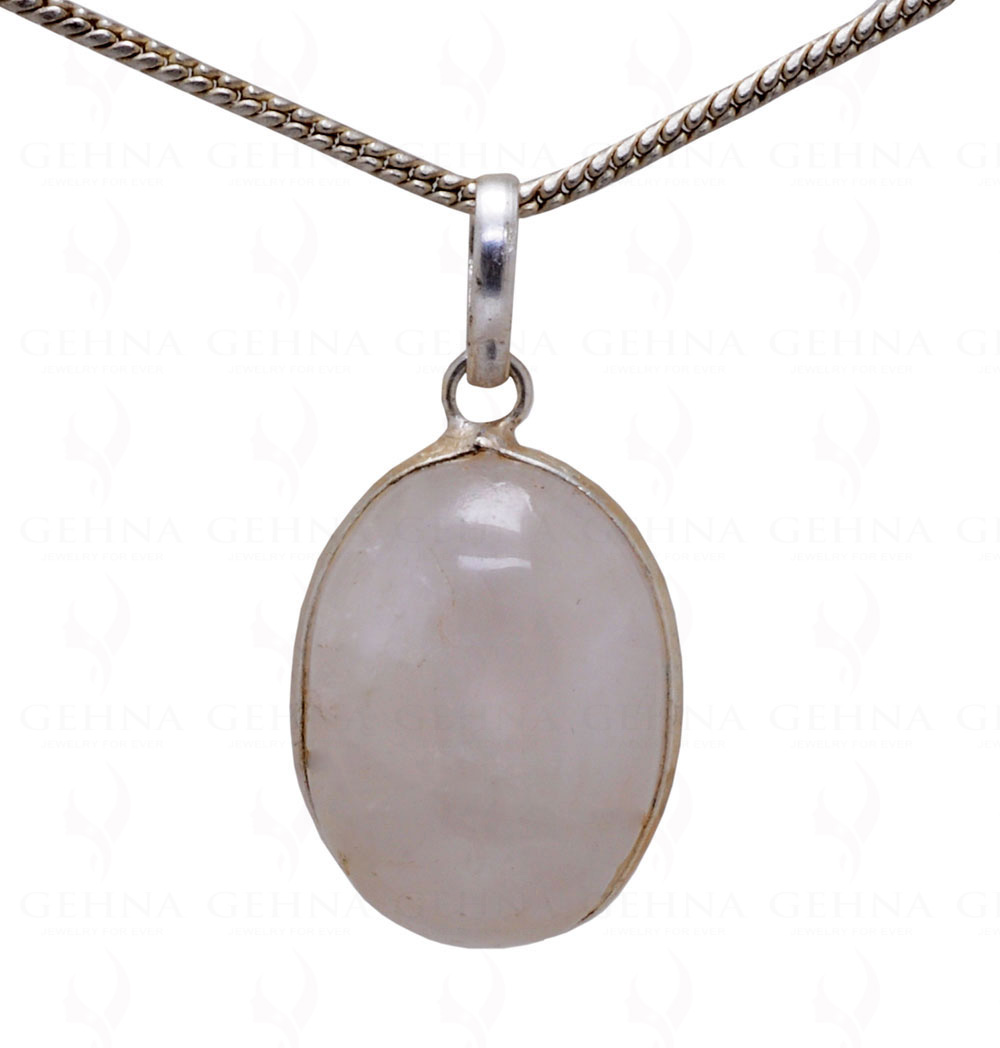 Rose Quartz Oval Shape Gemstone Studded Pendant – Gp5145