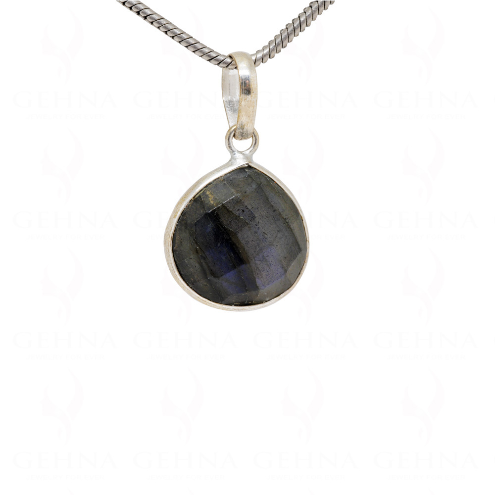 Labradorite Pear Shape Gemstone Studded Silver Pendant – Gp5190