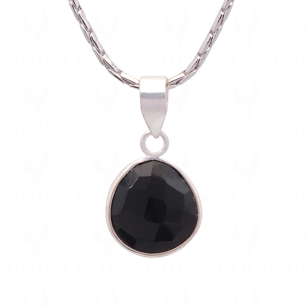 Smoky Pear Shape Gemstone Studded Silver Pendant – Gp5215