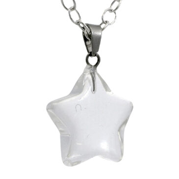 Crystal Star Pendant For Protection & Positivity Silver Plating