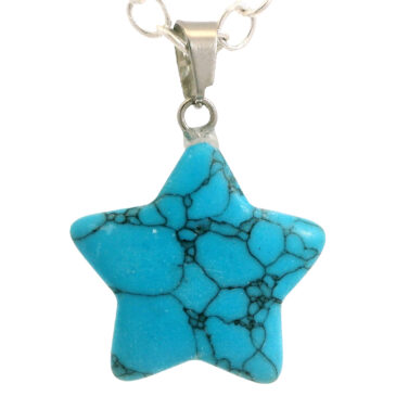 Firoza (Turquoise) Star Pendant For Protection & Positivity Silver Plated