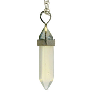 Crystal Pencil Pendant For Protection & Positivity Silver Plated