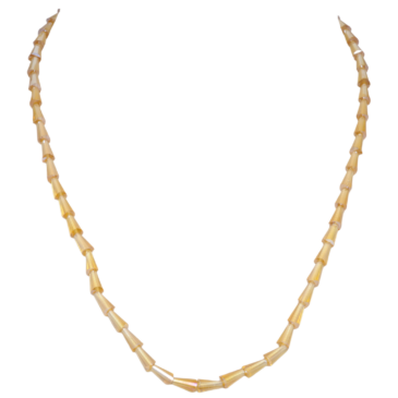 Citrine Color Zircon Drops Shape Beads Necklace For Women