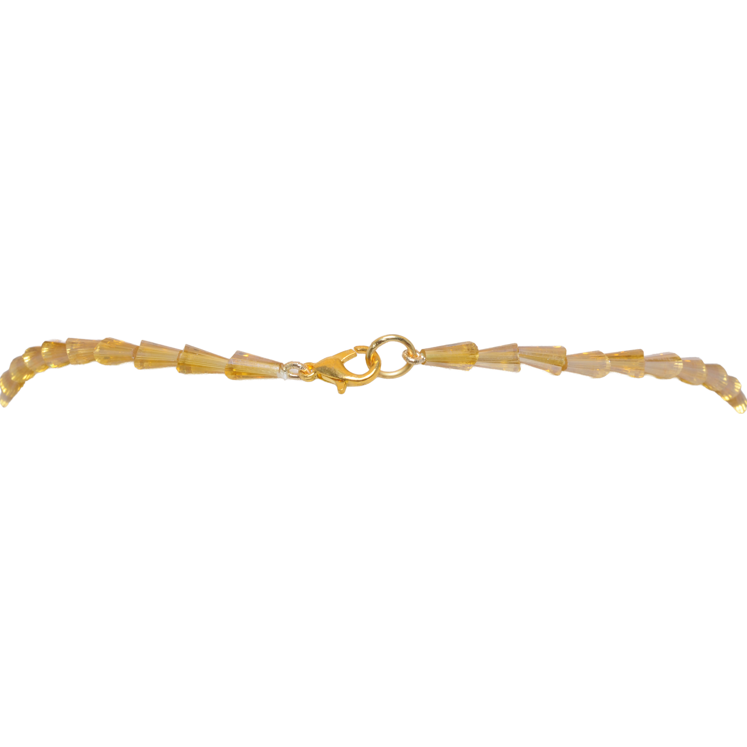 Citrine Color Zircon Drops Shape Beads Necklace For Women - Image 3